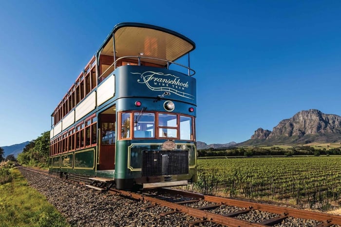 Vanuit Kaapstad: Franschhoek Wijn Tram Hop-on Hop-off