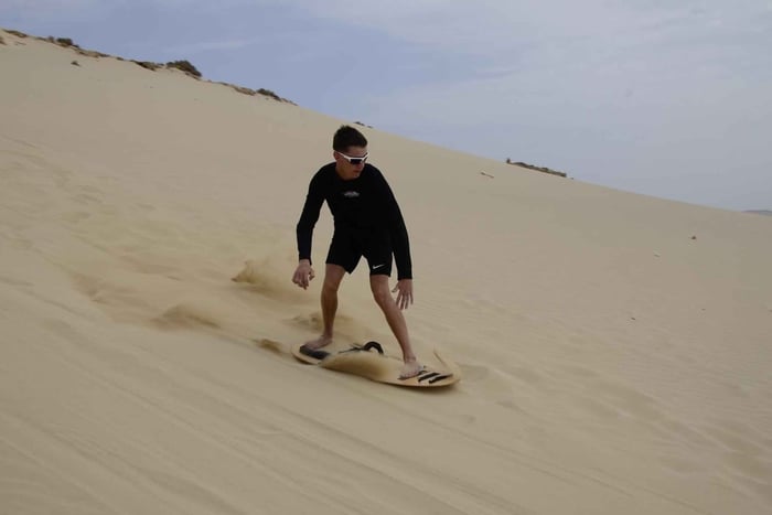 Fra Boa Vista: Sandboarding adrenalin ned de store sanddynene