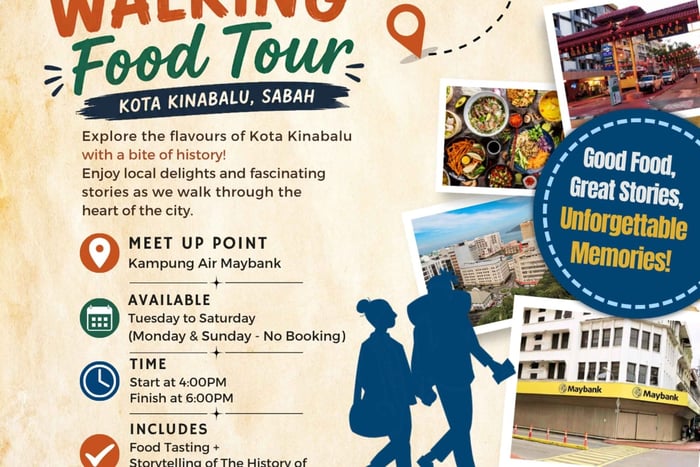 Tour gastronómico a pie de 2 horas por Kota Kinabalu