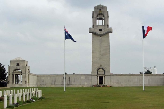 Amiens, Australische Kaiserliche Streitkräfte an der Somme im Ersten Weltkrieg