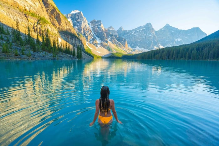 Banff/Canmore: Excursão combinada ao Lago Moraine e ao Lago Louise