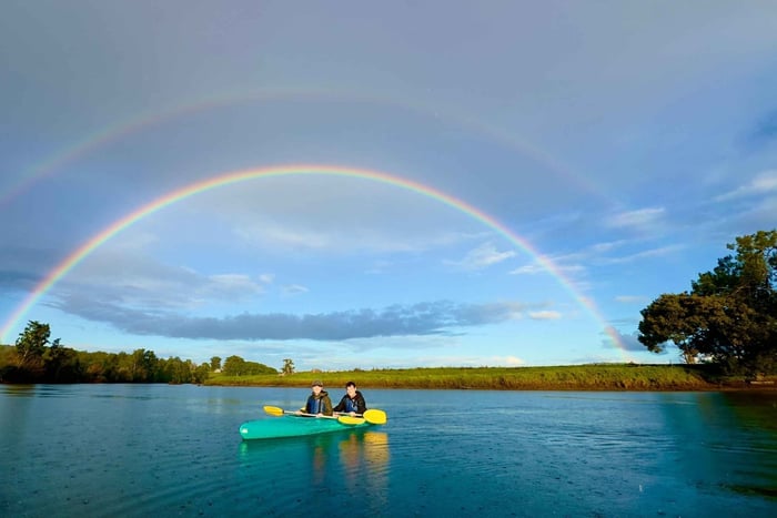 Bellinger River Sunset Canoe Tour with Champagne