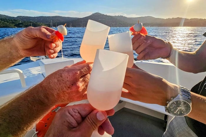 Bormes-les-Mimosas: Aperitif Tasting Cruise at Sea by Electric Boat
