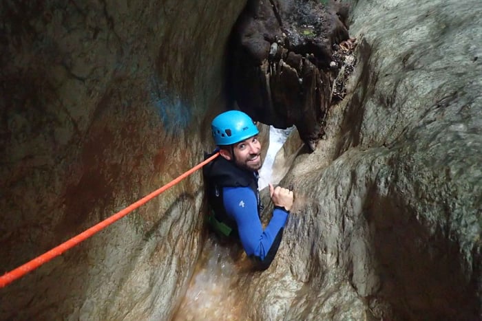 Barranquismo en Annecy en el Puente del Diablo