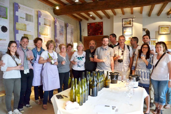 Visita e degustação em inglês do Chablis Clotilde Davenne