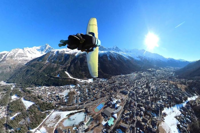 Chamonix : vol en parapente tandem avec vidéo