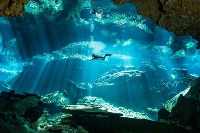 Fra Cancun: Chac Mool Cenote dykkeropplevelse