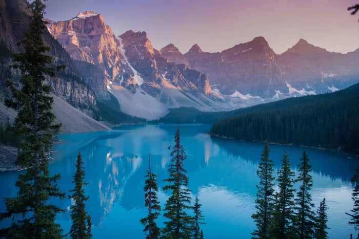 Vanuit Canmore/Banff: Moraine Lake en Lake Louise