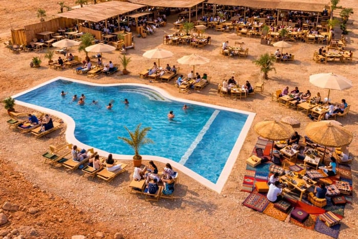Marrakech: Agafay desert Camel Ride, Pool & berber Lunch