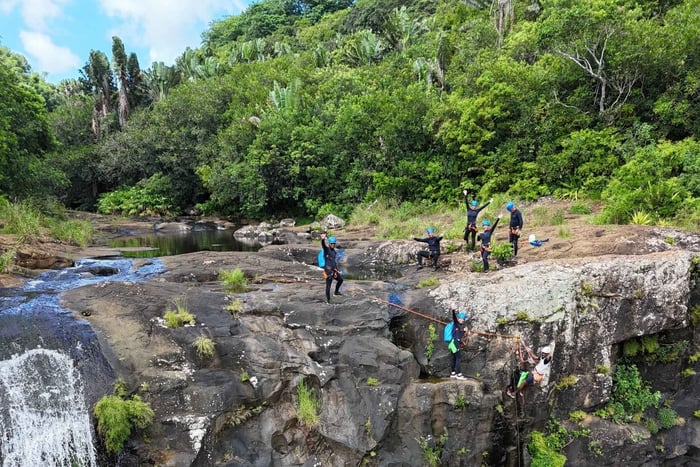 Mauritius Canyoning Adventure: Waterfalls, Rappels & Jumps