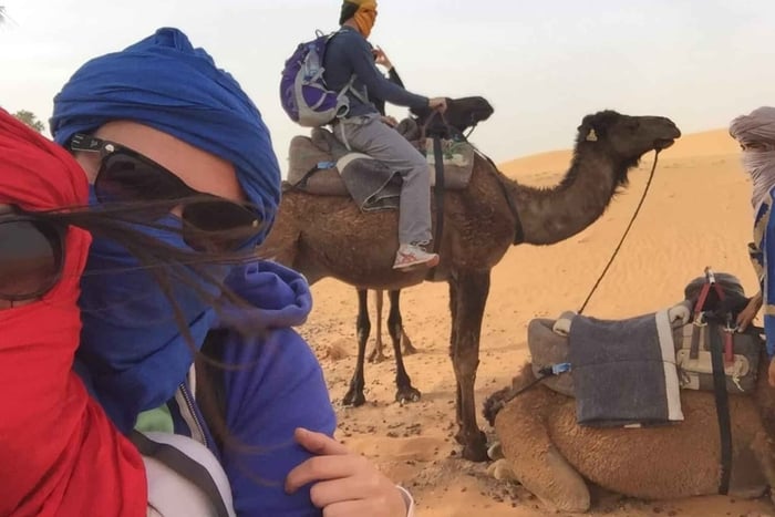 Merzouga: giro in cammello a Erg Chebbi, pernottamento in campeggio e cena