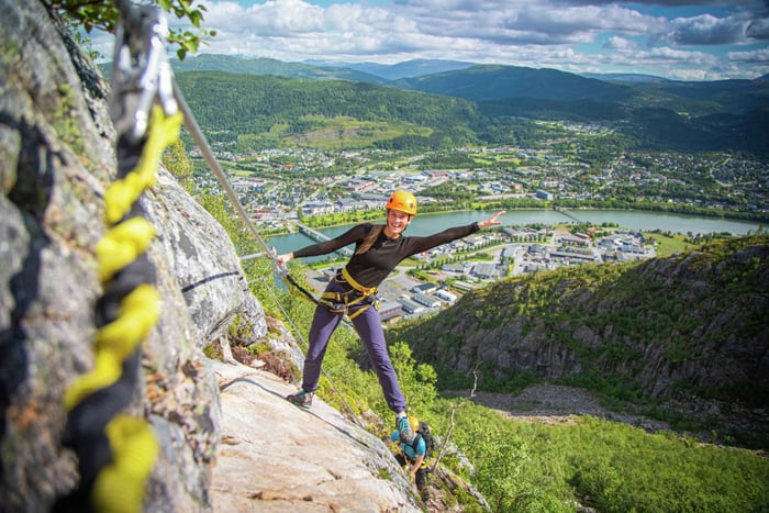 Bjergbestigningseventyr i Mosjøen Via Ferrata