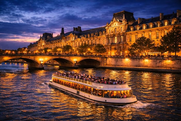 Parigi: crociera fluviale diurna o serale con musica