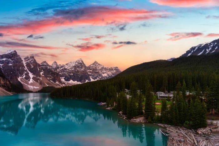 Excursion au lever ou au coucher du soleil/observation des étoiles au lac Moraine à partir de Banff