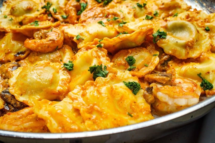 Aula Imersiva de Culinária de Ravioli (Refeição de 4 Pratos)