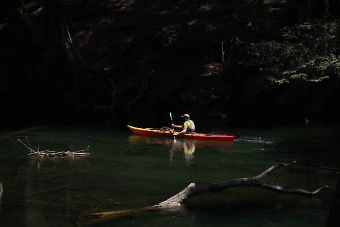 Kayaking on Lake Icalma
