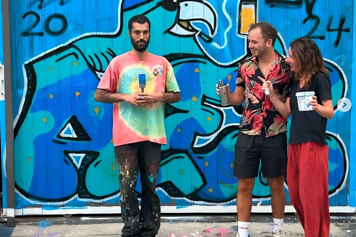 Pinte uma obra de arte urbana em Valparaíso