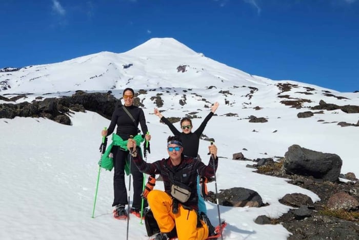 Pucón: Vandretur med snesko i Villarrica Nationalpark