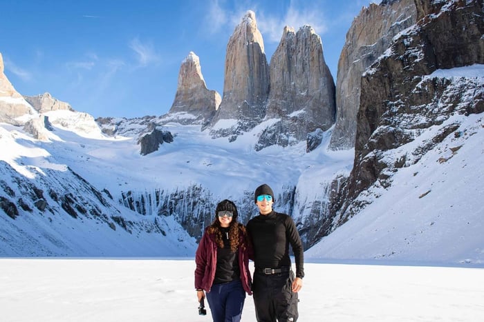 Port de Natales : Trekking exclusif au point de vue Base Torres Invernal