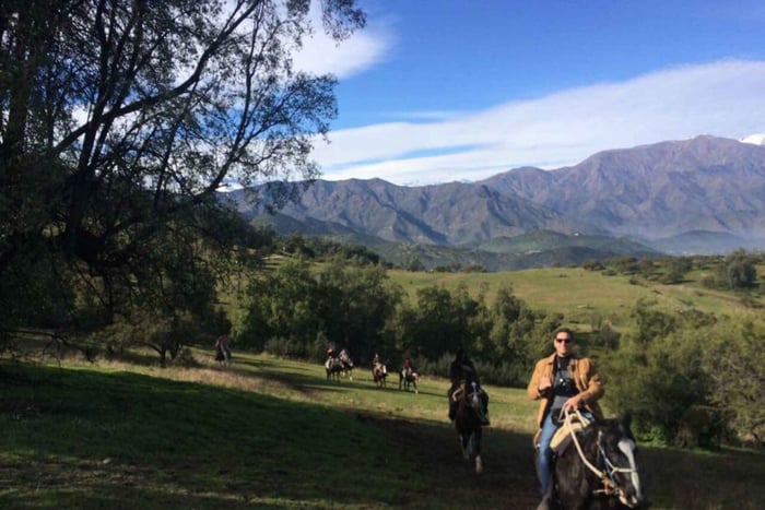 Santiago: privé paardrijden in de uitlopers van de Andes. Halve dag