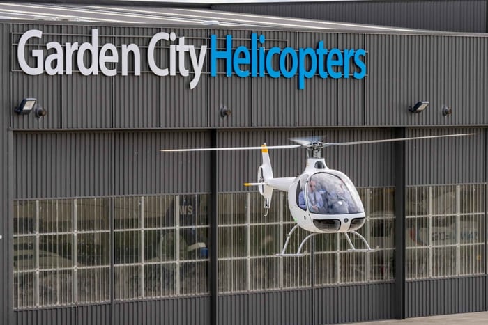 Christchurch: Provflygning med helikopter
