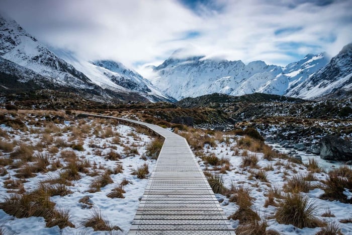 Christchurch: excursión de 1 día al monte Cook/lago Tekapo y glaciar Tasman