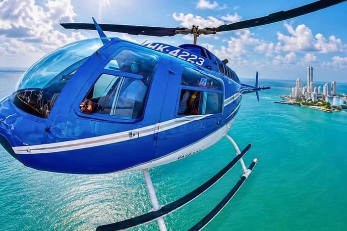 Cartagena: Retki lahdella ja panoraamalento helikopterilla