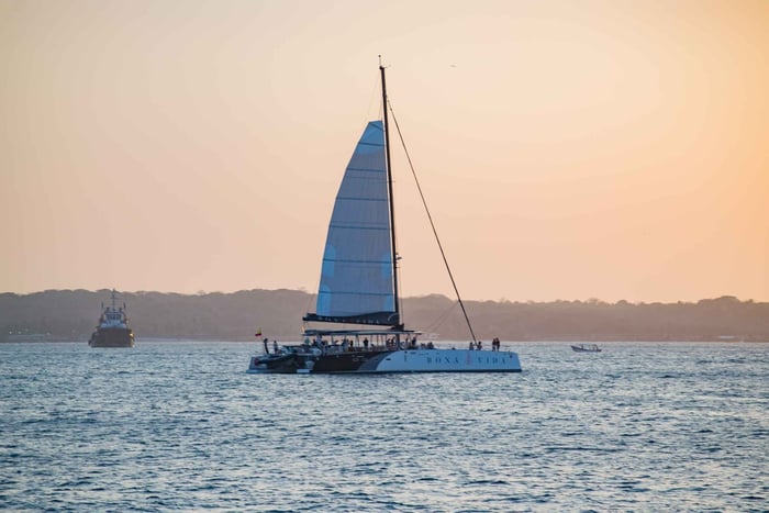 Cartagena de Indias: 2-godzinny rejs o zachodzie słońca