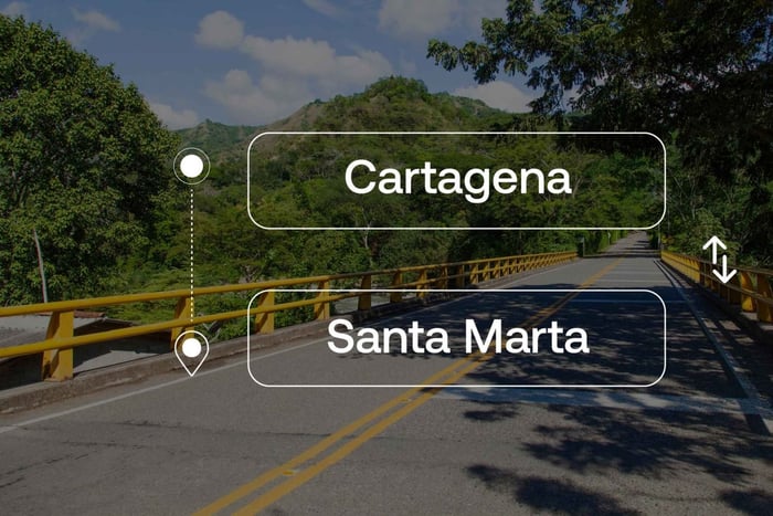 Cartagena til eller fra Santa Marta Privat transport