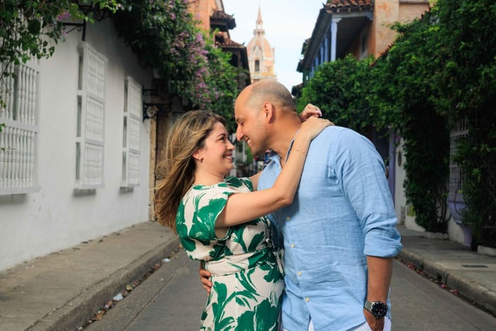 fotosessie in de straten van cartagena
