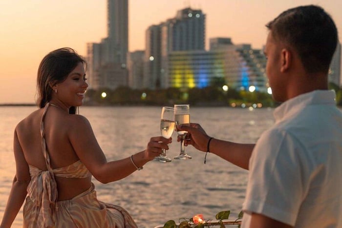 Romantisk date night i Cartagena-bukten