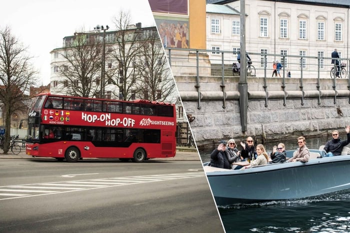 København: Hop-on hop-off-bus og GoBoat-havnetur