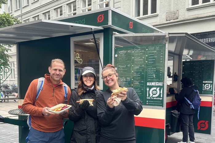 Kopenhagen: iconisch eten per fiets - gebak, smørrebrød en hotdog