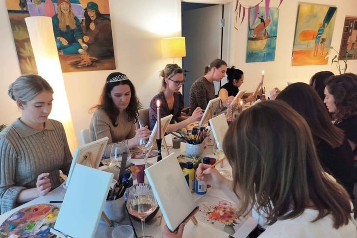 Painting and Wine Workshop