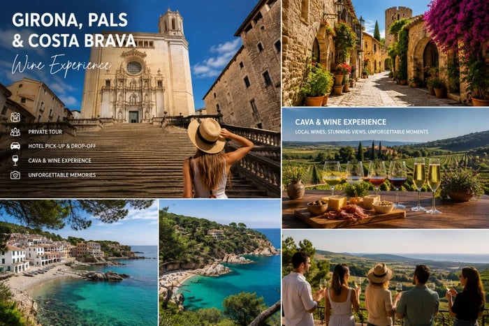 Privat tur til Girona, Pals og Costa Brava med vinsmagning