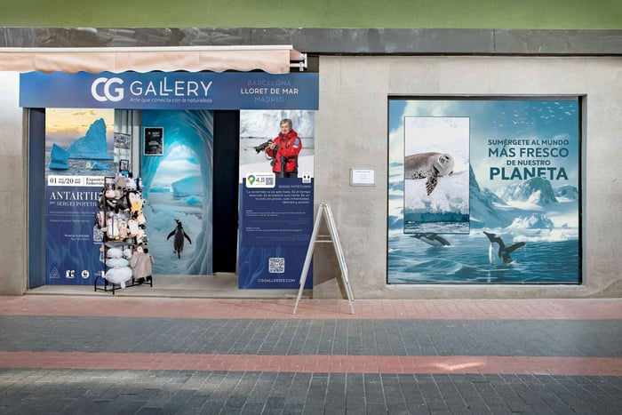 Musée photographique interactif de l'Antarctique avec réalité virtuelle