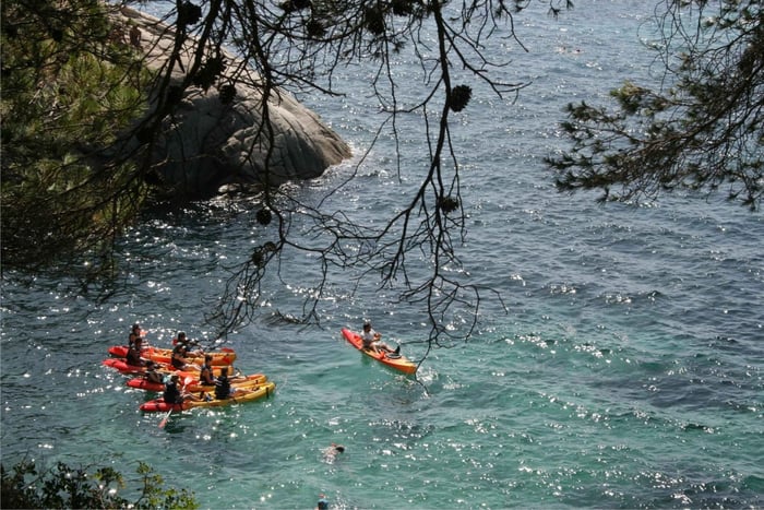 Kayak y snorkel en Playa de Aro, Costa Brava
