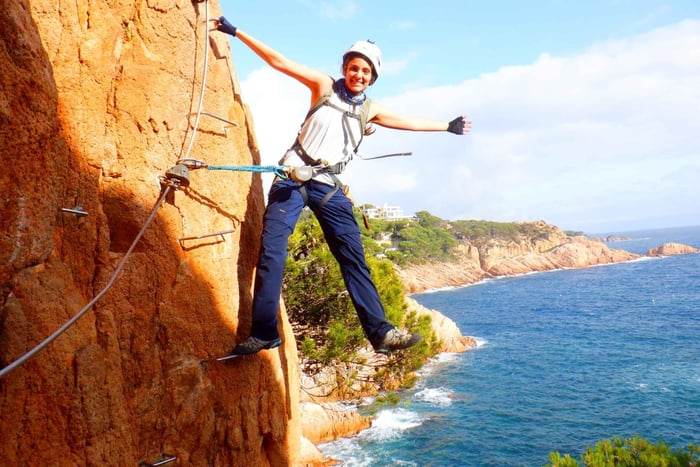 Sant Feliu de Guixols: Wspinaczka Via Ferrata Cala del Molí