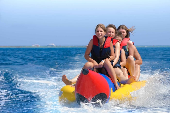 Tossa de Mar: Vandaktiviteter: Kajak/SUP + Bananbåd + Vandcykel