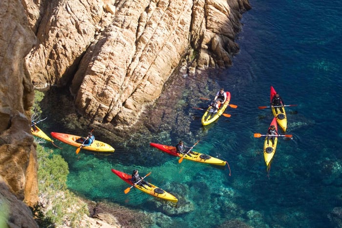 Från Sant Feliu de Guíxols: Kajakpaddling och snorkling i Costa Brava