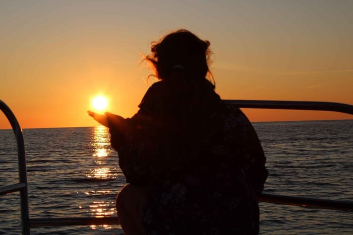 Cavtat: Romantische boottocht bij zonsondergang met onbeperkt drankjes