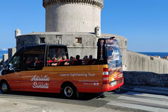 Dubrovnik: Cabrio Bus Panorama Tour met audiogids