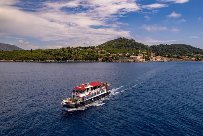 Dubrovnik: Kryssning till Elaphiteöarna med dryck och lunch (tillval)