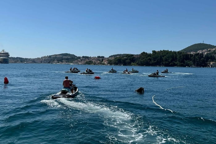 Dubrovnik: Guidad jetski-safari med upphämtning vid hotell