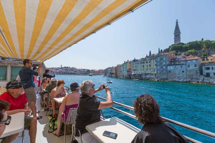 Fra Pula: Dagscruise til Rovinj, Limski-kanalen og Crveni Otok
