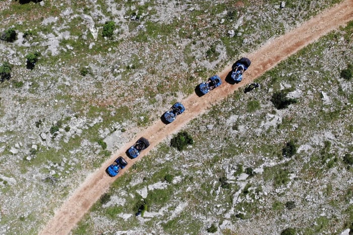 From Split: Dinara Nature Park Quad Adventure with Swimming