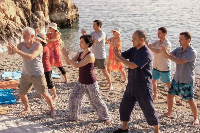 Kostrena: Beach Qi Gong Meditation Session at Sunrise