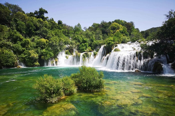 Makarska : excursion d'une journée au parc national de Krka avec visite de Šibenik
