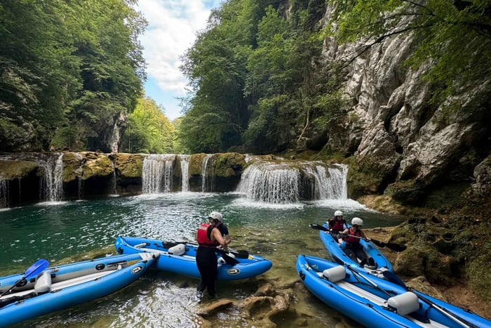 Kajakkpadling i Mrežnica-fossene | Slunj - Rastoke - Plitvice