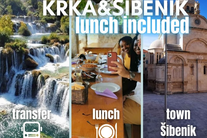 Krka waterfalls tour with lunch from Split